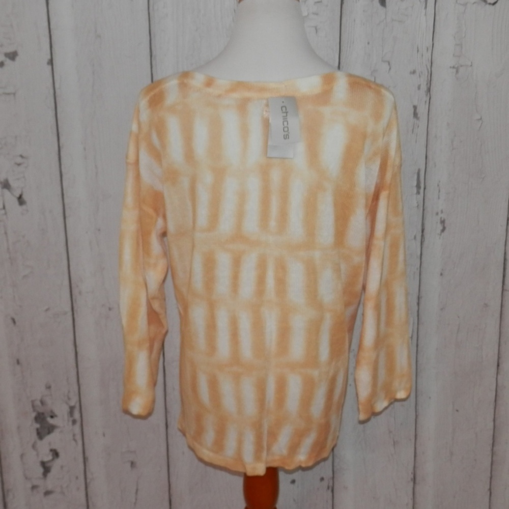 NEW Chico's Size 3 Paris Pullover Tunic Sweater - Picture 4 of 6